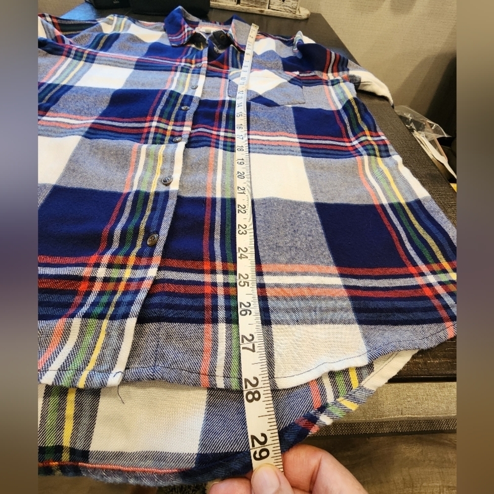 Pink Rose Flannel Button Down Top - image 6